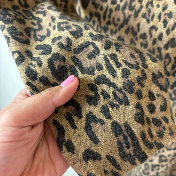 Zara Animal Print Turtleneck Sweater Dress Size Large - Picture 3 of 5
